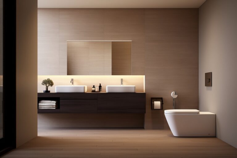 Dark Wood Bathroom Vanity for an elegant bathroom design