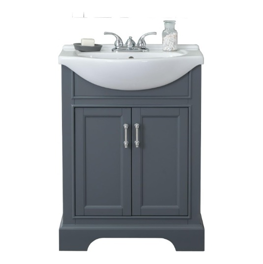 Wood Bathroom Vanity - Legion Furniture - Grey Bathroom Vanity