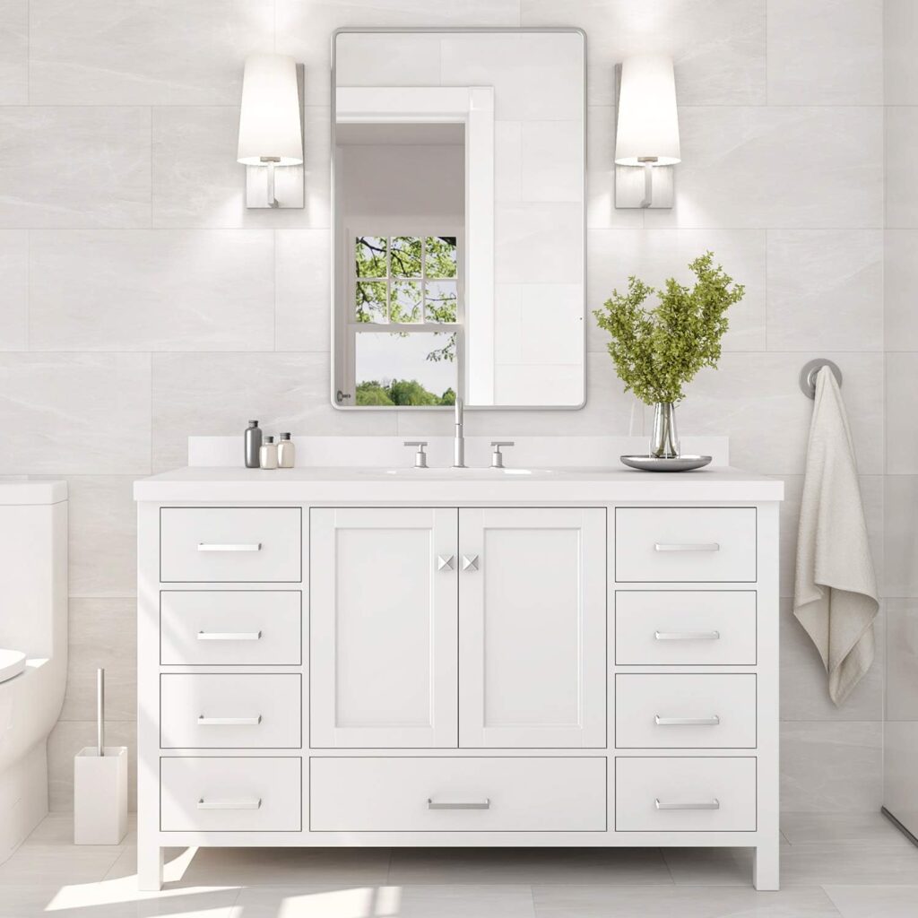 Wood Bathroom Vanity - ARIEL Bathroom Vanity