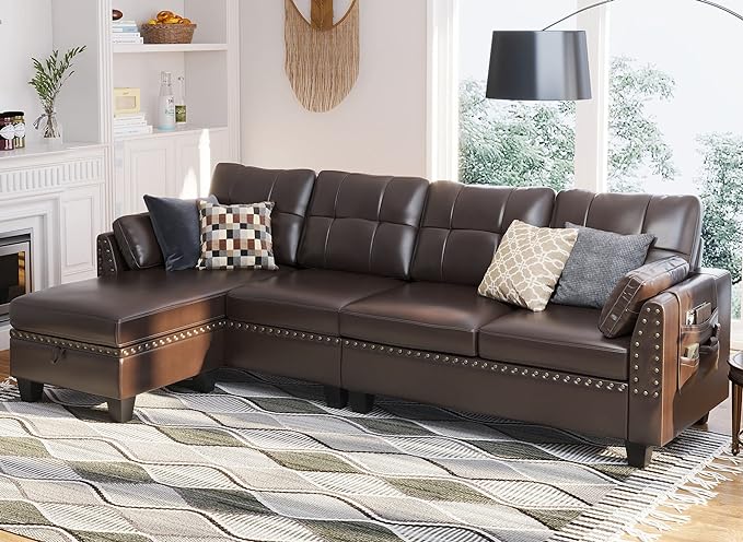 leather reclining sofa